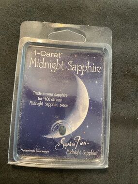 Sophia fiori loose 1 carat midnight sapphire